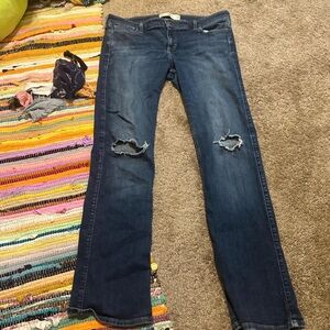 Hollister Dark Blue Boot Cut Jeans